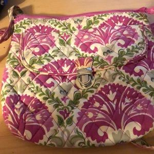 Vera Bradley pink and green purse